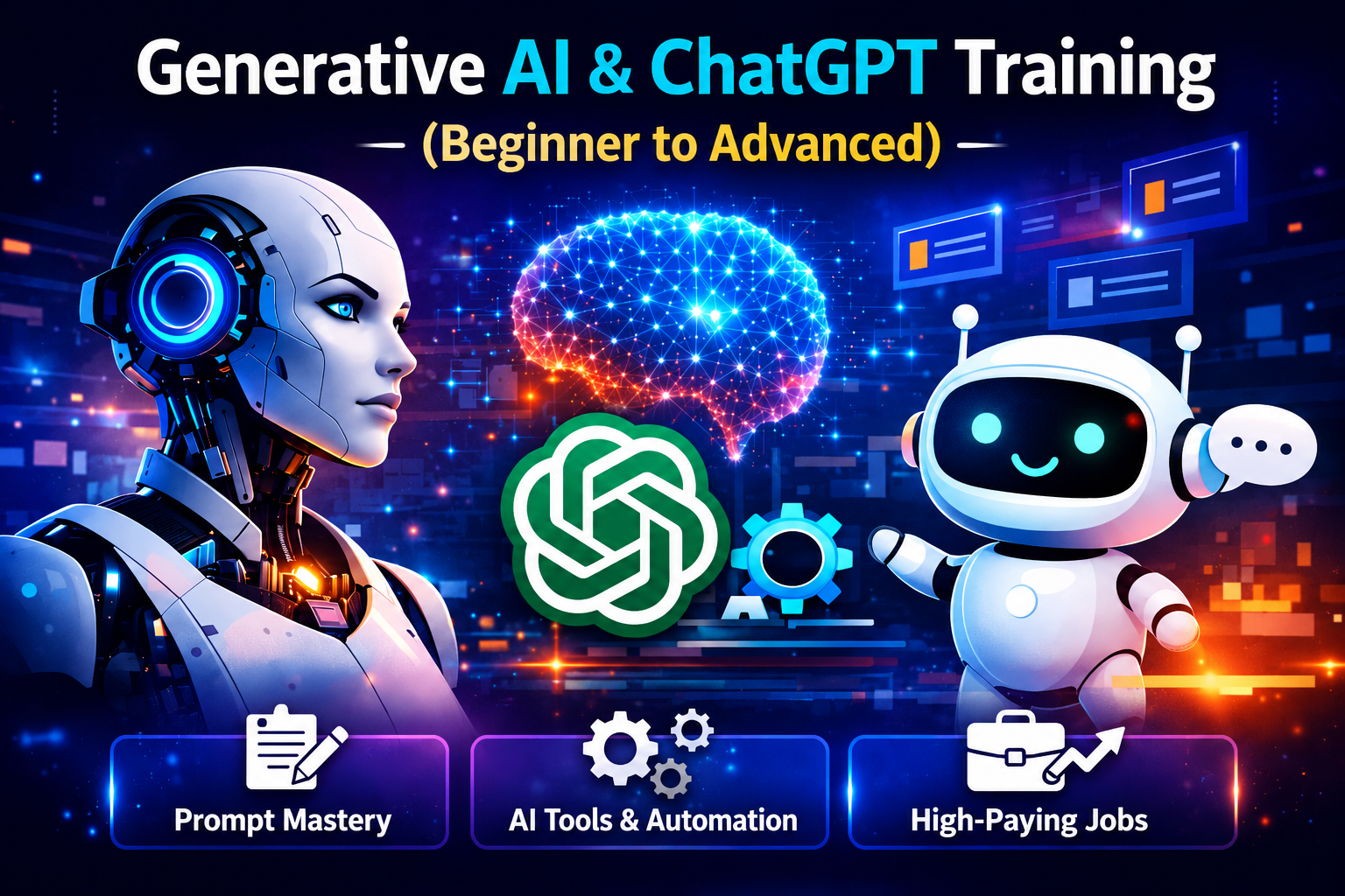 Generative AI & ChatGPT Training (Beginner to Advanced)