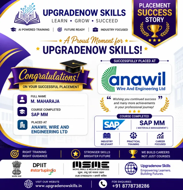 M. Maharaja placement success poster